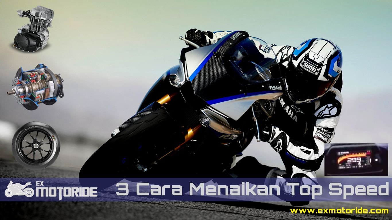 3 tips dan cara menambah top speed motor matic dan manual