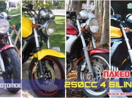 motor naked bike 250cc 4 silinder