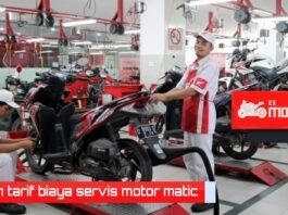 rincian biaya servis motor matic