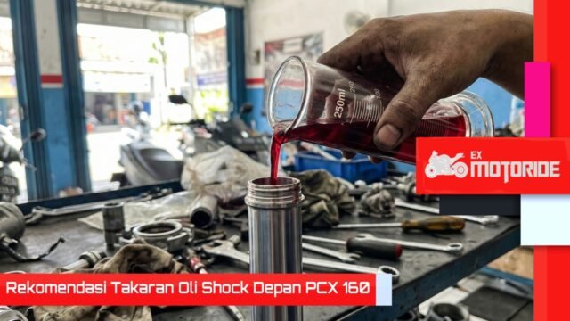 Takaran Oli Shock Depan PCX 160