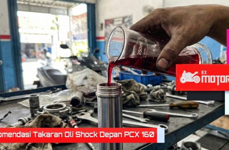 Takaran Oli Shock Depan PCX 160